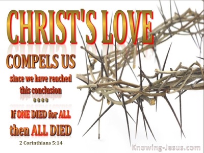 2 Corinthians 5:14 Love of Christ Compels Us (white)